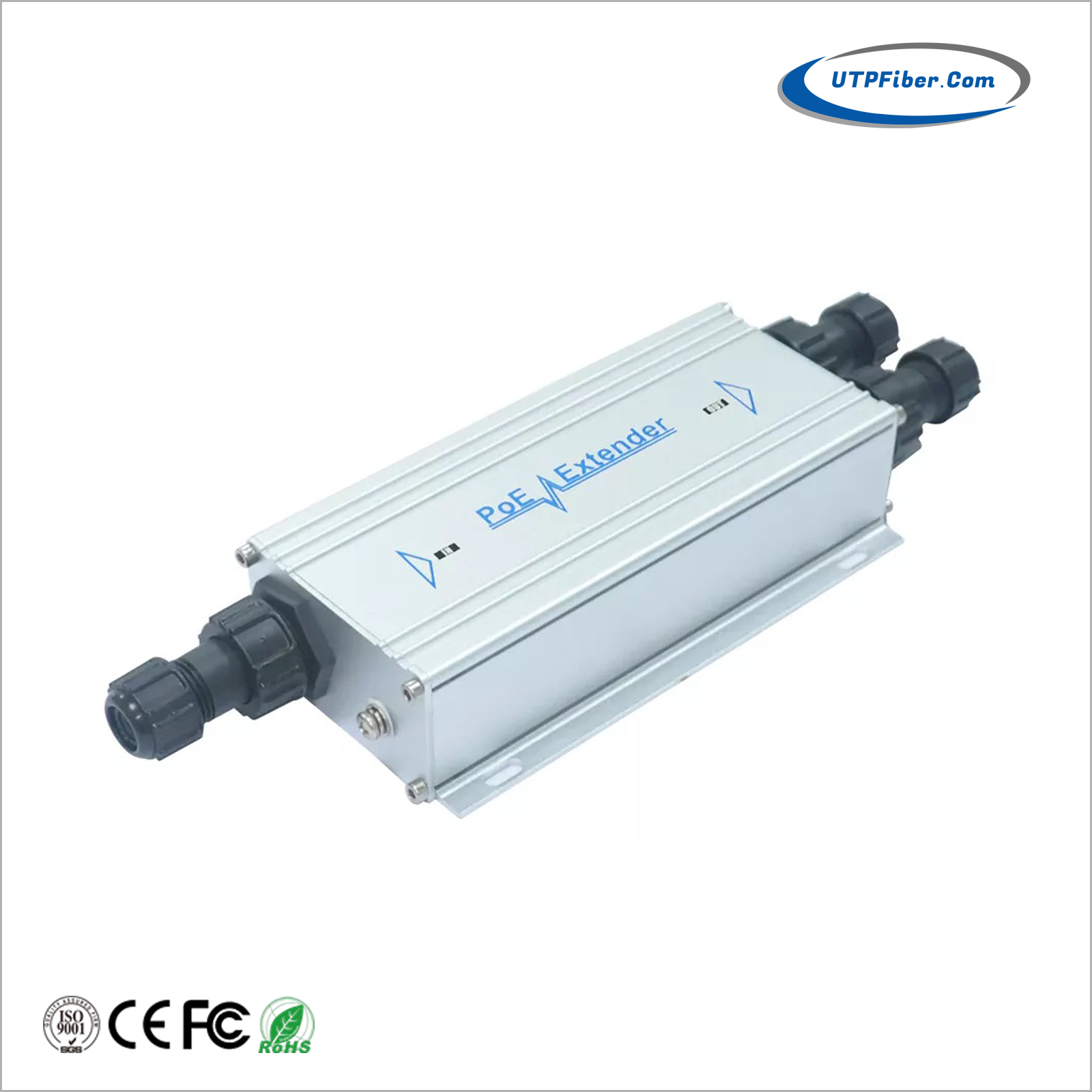 Industrial IP67 1-Port 802.3bt PoE++ 95W to 2-Port 802.3af/at/bt PoE++ Extender