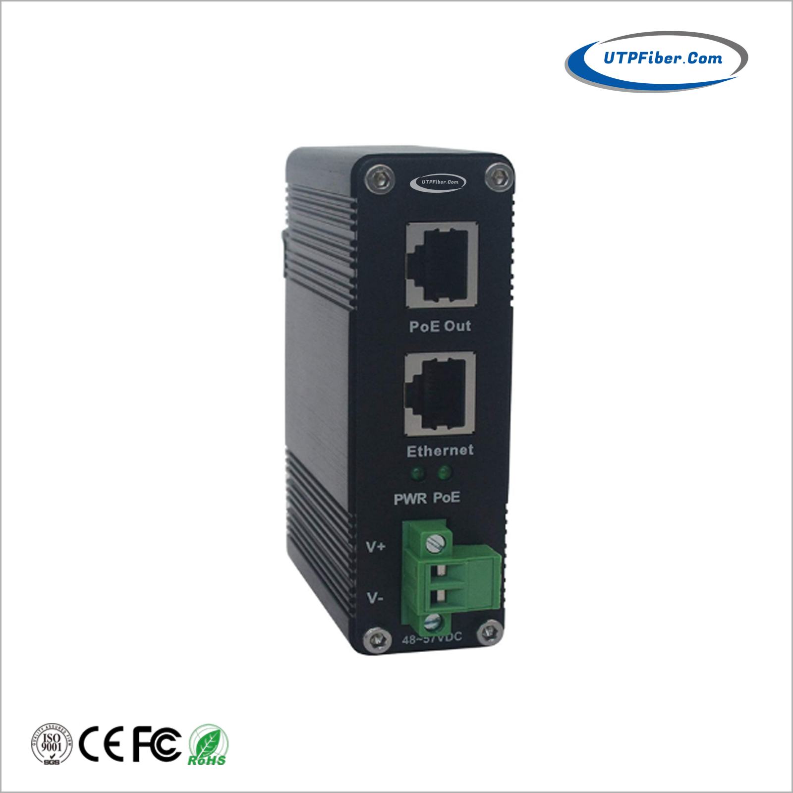 Industrial IEEE 802.3bt Gigabit 95W PoE++ Injector