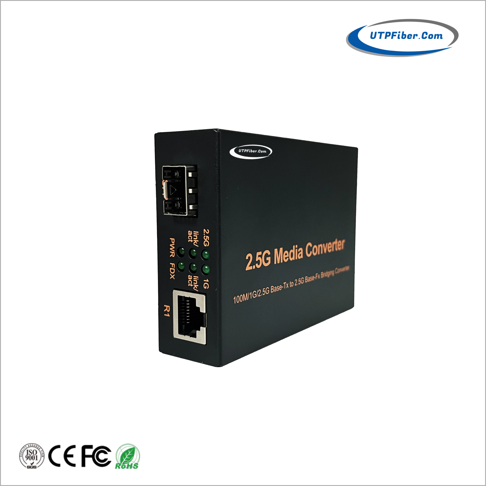 2.5G/1G/100M Copper to 2.5G/1000BASE-X SFP Media Converter