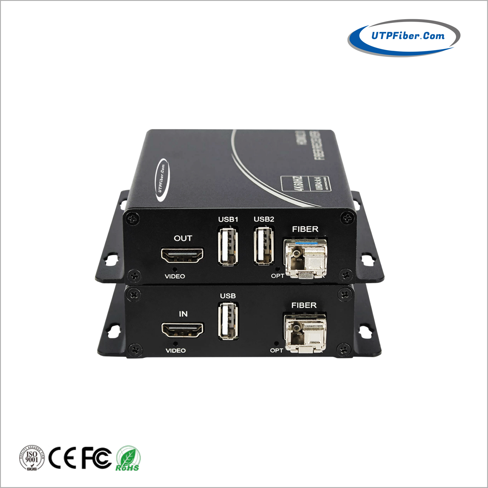 4K60Hz HDMI KVM USB over Fiber Optic Extender